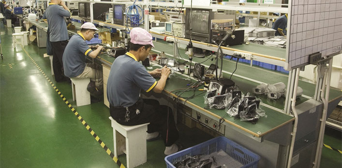 کفپوش آنتی استاتیک در کارخانه ای چینی